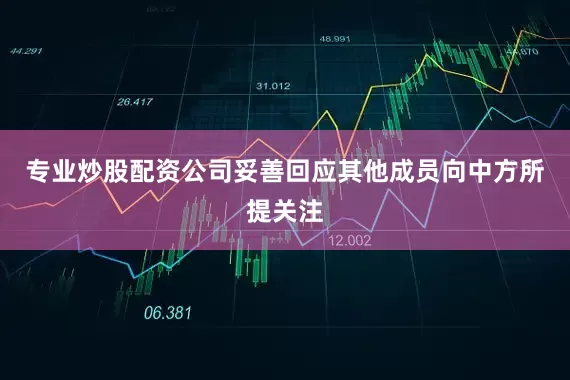 专业炒股配资公司妥善回应其他成员向中方所提关注